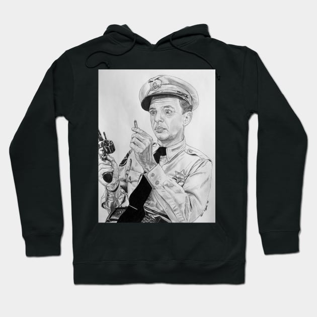 Barney Fife Don Knotts Andy Griffith Show Hoodie by BryanWhipple